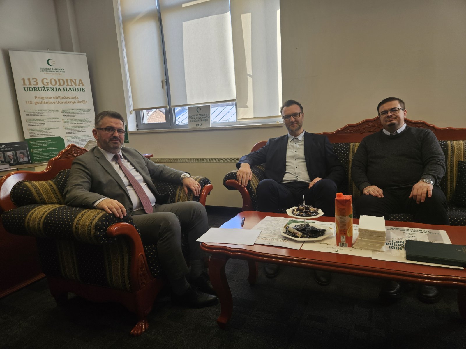 PREDSJEDNIK UDRUŽENJA ILMIJJE PRIMIO PREDSJEDNIKA ODBORA UDRUŽENJA ILMIJJE KAKANJ ELVEDIN-EF. IBRAHIMSPAHIĆA